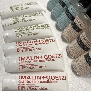 Pharmacopia verbena, Malin Goetz moisture travel toiletries shampoo Bath & Body